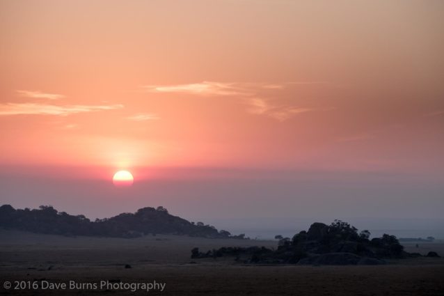 Sunrise over the Serengeti