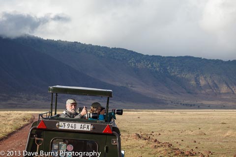 Photographers on Photo Safari in the Ngorongoro Crater Photographers on Photo Safari in the Ngorongoro Crater