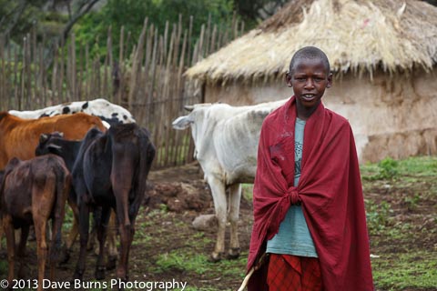 Maasai Posing for Photograph Maasai Posing for Photograph