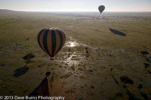 Hot Air Balloon Ride at Sunrise Over the Serengeti Hot Air Balloon Ride at Sunrise Over the Serengeti