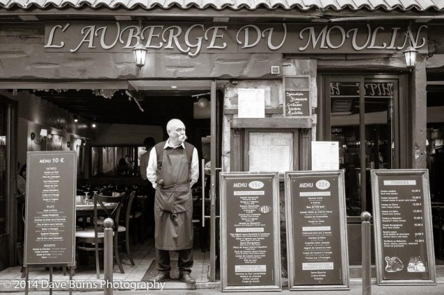 Waiter at L'Auberge du Moulin