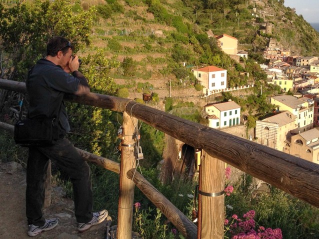 Shooting a Sunset over Vernazza