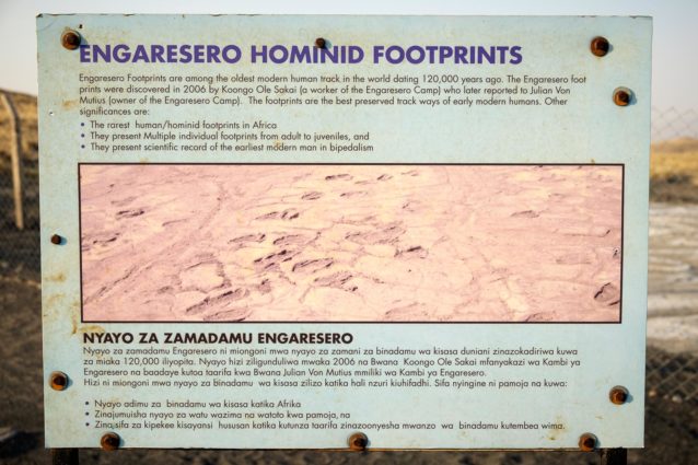 Interpretive Sign at Engare Sero